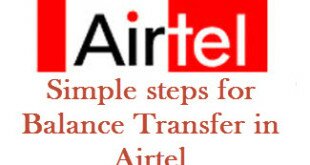 How to Balance Transfer from Airtel to Airtel