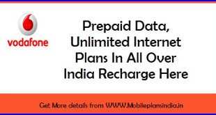 Vodafone 3G Data Plans For prepaid All over india