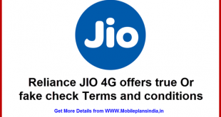 Reliance JIO 4G offers true Or fake check Terms and conditions